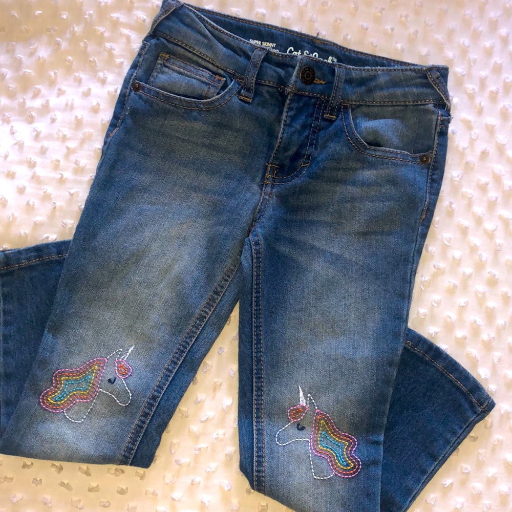 NWOT “Cat & Jack” Girls Unicorn Jeans